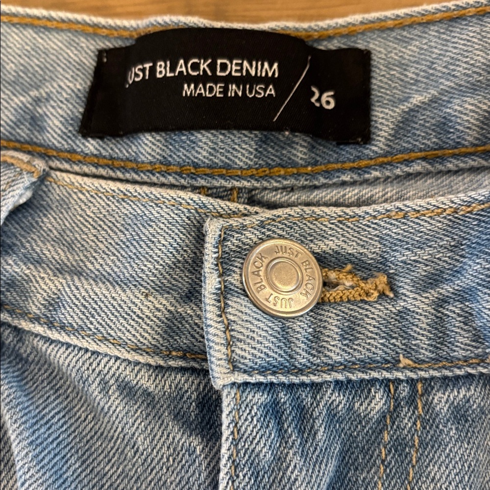 Just Black Denim Jeans Size 26 - Picture 3 of 7